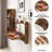 Rustic Brown Wall Mounted Fold-Down Desk with Storage Shelf – Space Saving Floating Wall Desk for Home Office, Bedroom & Small Spaces-1289932005-1328212858