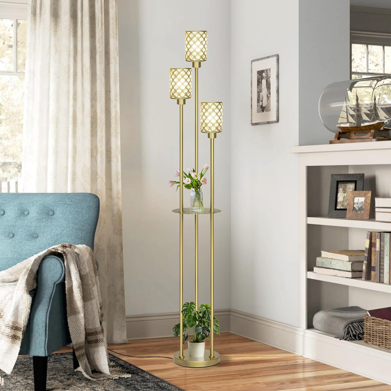 Vertical Floor Lamp With Shelf
