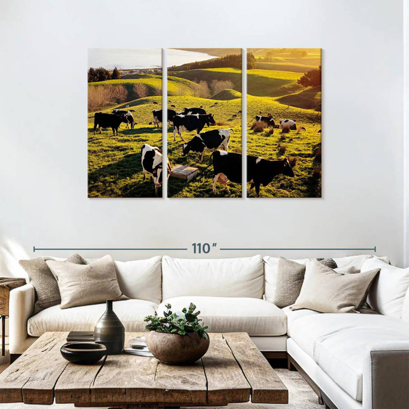 Brampt Hilltop Cows, 48" H x 74" W