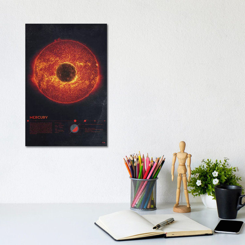 Mercury by 2046 Design - Wrapped Canvas Gallery-Wrapped Canvas Giclée, 20.32 cm H x 30.48 cm W
