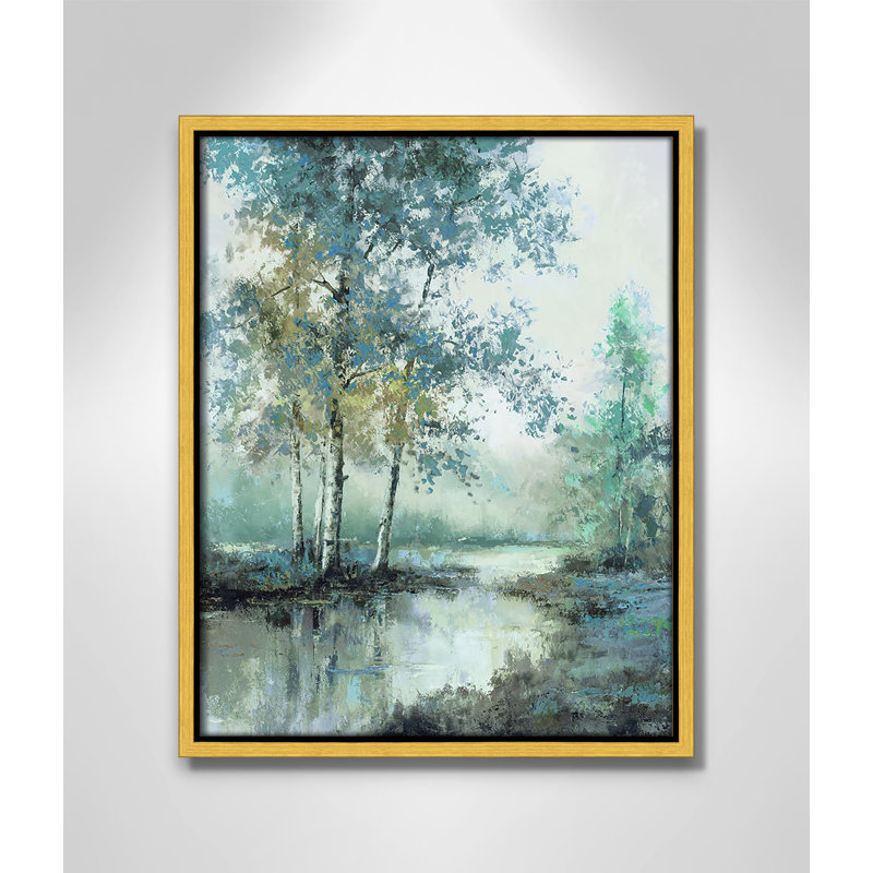 «Spring's Grace II» par T.C. Chiu, H 15,5 po x l 12,5 po, Doré