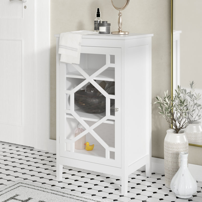 Azlaan Accent Cabinet, White