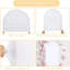 Ensemble de 3 arches de mariage, housse d'arche ajustée en spandex blanc pour le mariage, housses de support à fond rond Chiara pour décoration de fête d'anniversaire (4,9 pi et 5,9 pi)