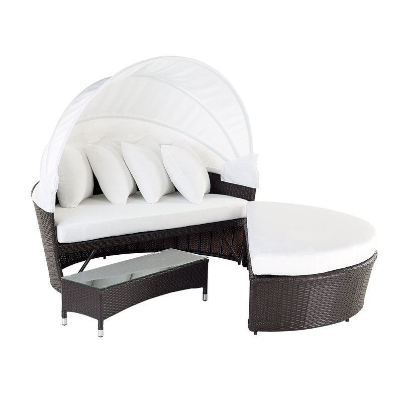 Leola 158 cm W Patio Daybed with Cushions