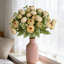 6 pièces bourgeons de thé flocon de neige style de tissu de fleurs bouquet de roses artificielles décoration de jardin maison mariage-639745879