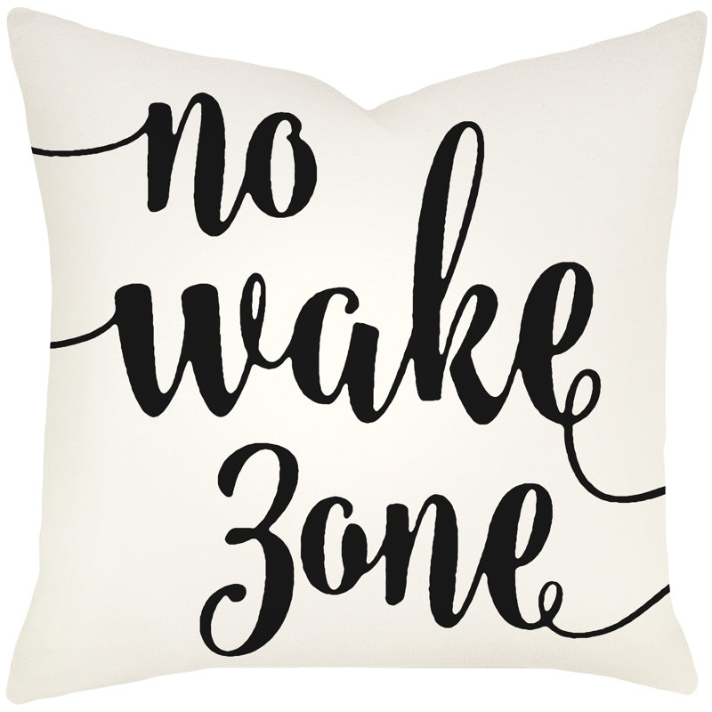 Throw Pillow, 18" H x 18" W, Black