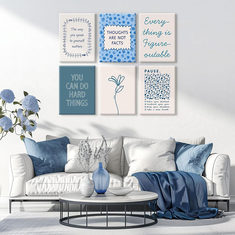 6 Piece Wrapped Canvas Print