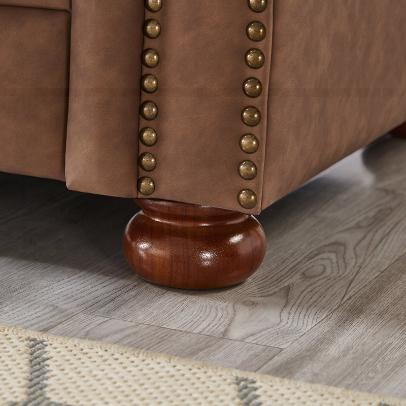 Fauteuil Chesterfield Classic, Brun