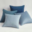 Ensemble de 4 coussins carrés en velours dégradé-124113128-82001743