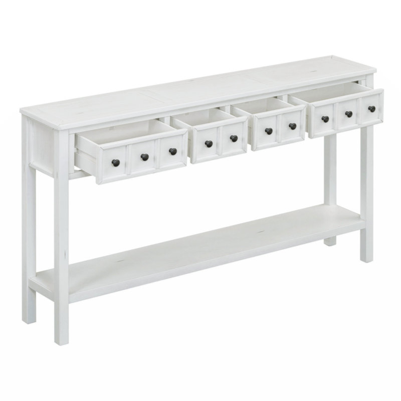 Table basse Breeannah, Blanc antique