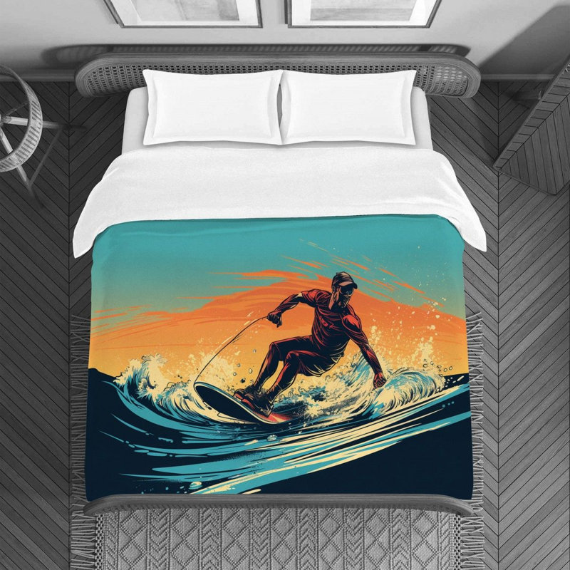 Polyester Machine Printed Duvet Cover, Queen Duvet Cover