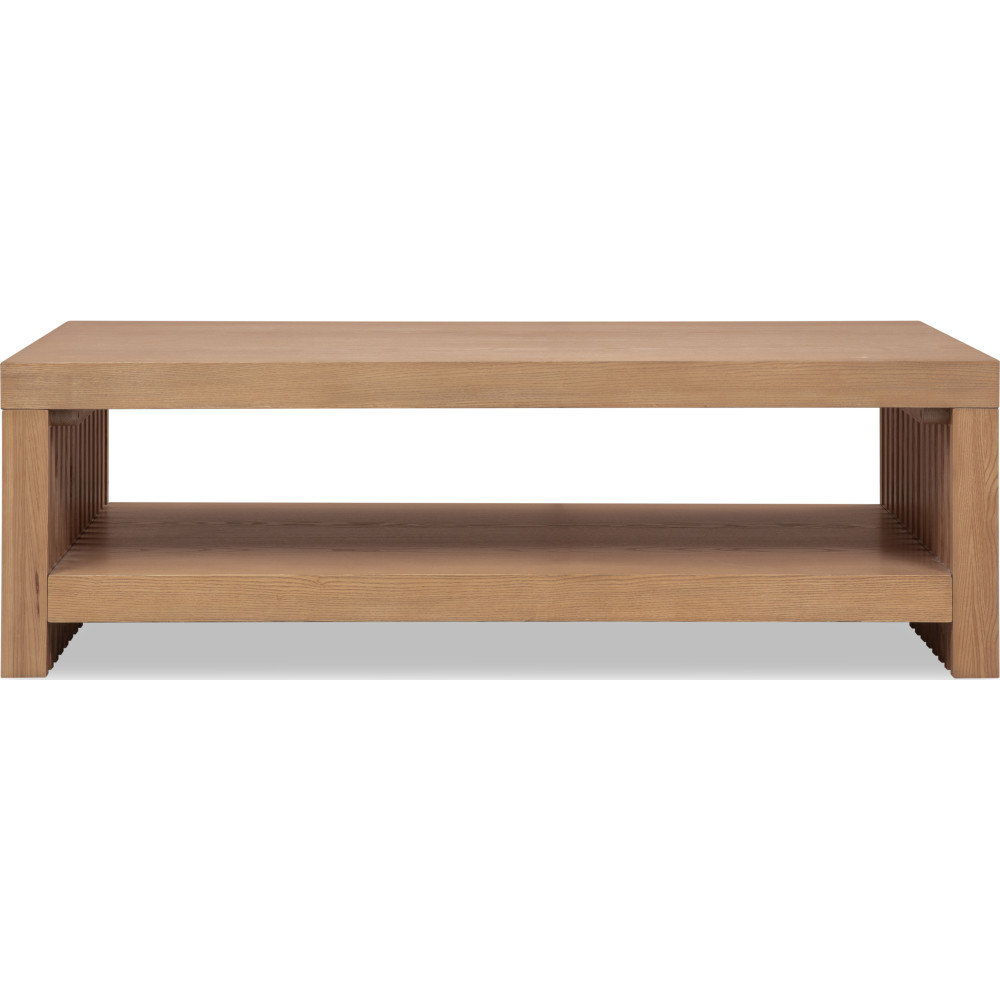 Finnian 54" Coffee Table, Natural Wood