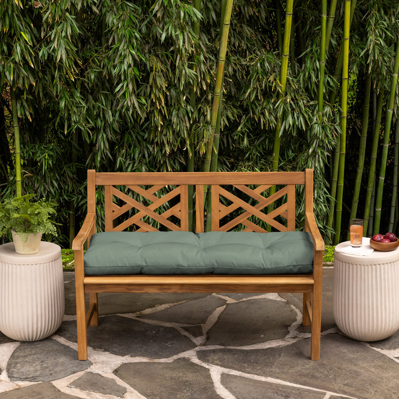 Coussin de siège d'extérieur 1 pièce ARDEN, Polyviscose verte