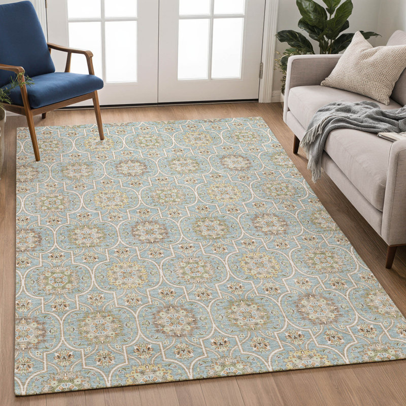Machine Washable Indoor/Outdoor Chantille ACN2670 Modern Rug, Spa, 2'6" x 3'10"