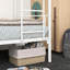 Lit superposé en métal Twintwin en métal. Gain de place. Support de lattes en acier, silencieux. Pour l'accès. Sous rangement blanc avec métal. . Sans égratignures, silencieux. Inclus. Une chambre soignée