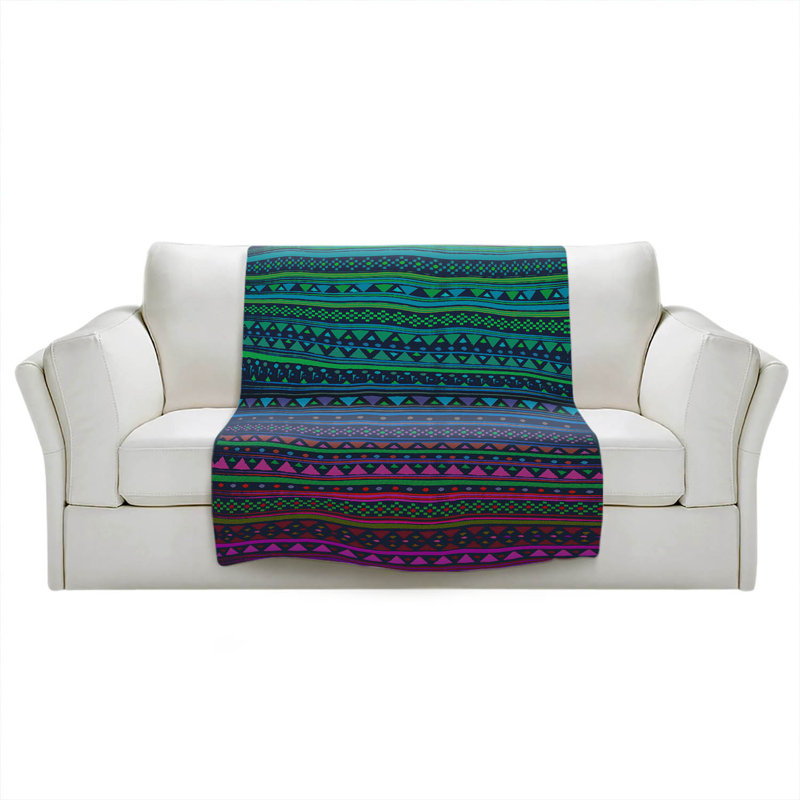 Hand Woven Throw Blanket, 51" x 60"