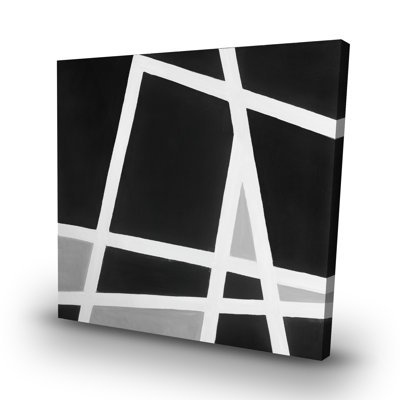 abstract lines - 32"x32" art on canvas