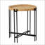Table d'appoint ronde avec plateau en bois