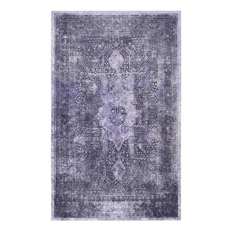 Washable Area Rug 4x6, Low-pile, Non-slip, For Living Room, Bedroom, Kitchen, Dining Room - Astonishing Option 4x6 Rug, Non-shedding