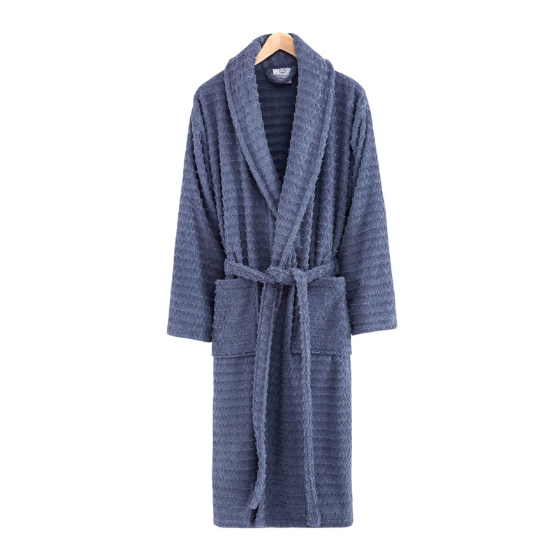 Peignoir 100% coton éponge, S, Gris