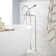 Sebastian Floor Mounted Tub Faucet with Cross Handles