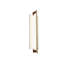 Merus 22 Vanity Sconce - Brushed Brass, Walnut Finish - 2700K - Warm White - 120V AC - White Shade - 21.3-391894025-391894028