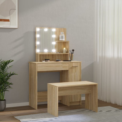 Italya Dressing Table with Mirror