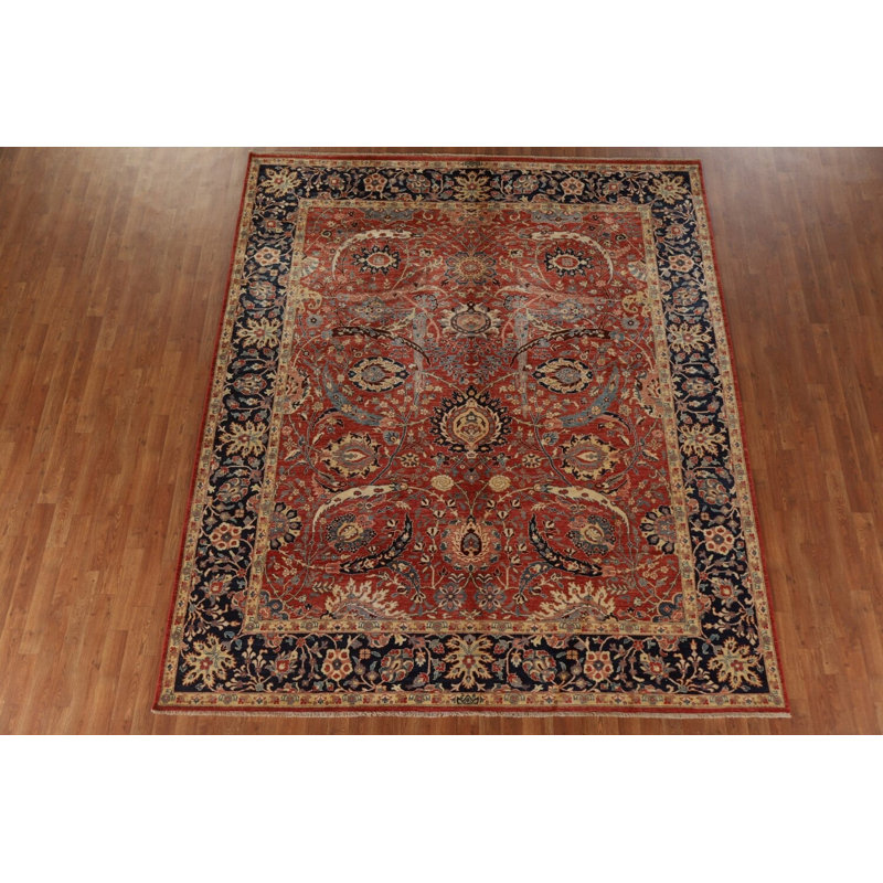 Tapis à motif de teinture végétale traditionnel All-Over