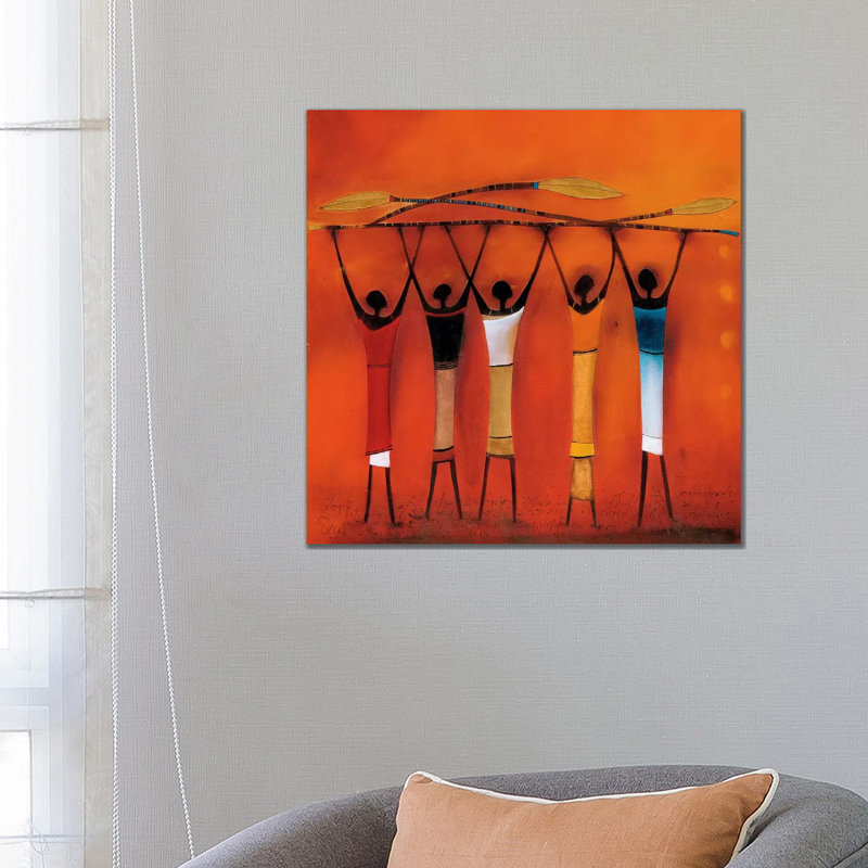 Feel Free II by Jan Eelse Noordhuis - Wrapped Canvas Painting, 66.04 cm H x 66.04 cm W x 3.175 cm D