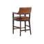 Tabouret de comptoir Brylea - brun - cuir tabac Shalimar-106888345