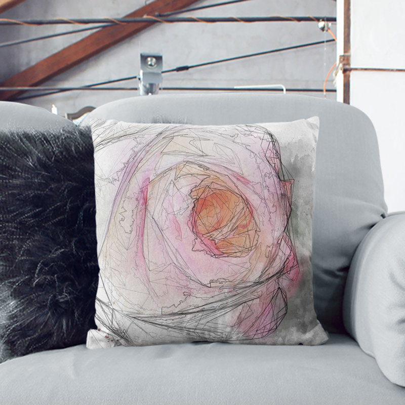 Square Throw Cushion, White, 55cm H x 55cm W x 20cm D