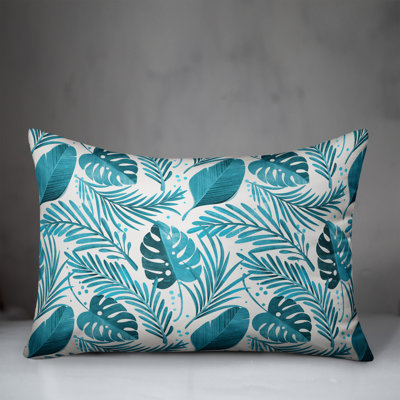  Coastal Leaves Indoor/Outdoor Lumbar Pillow