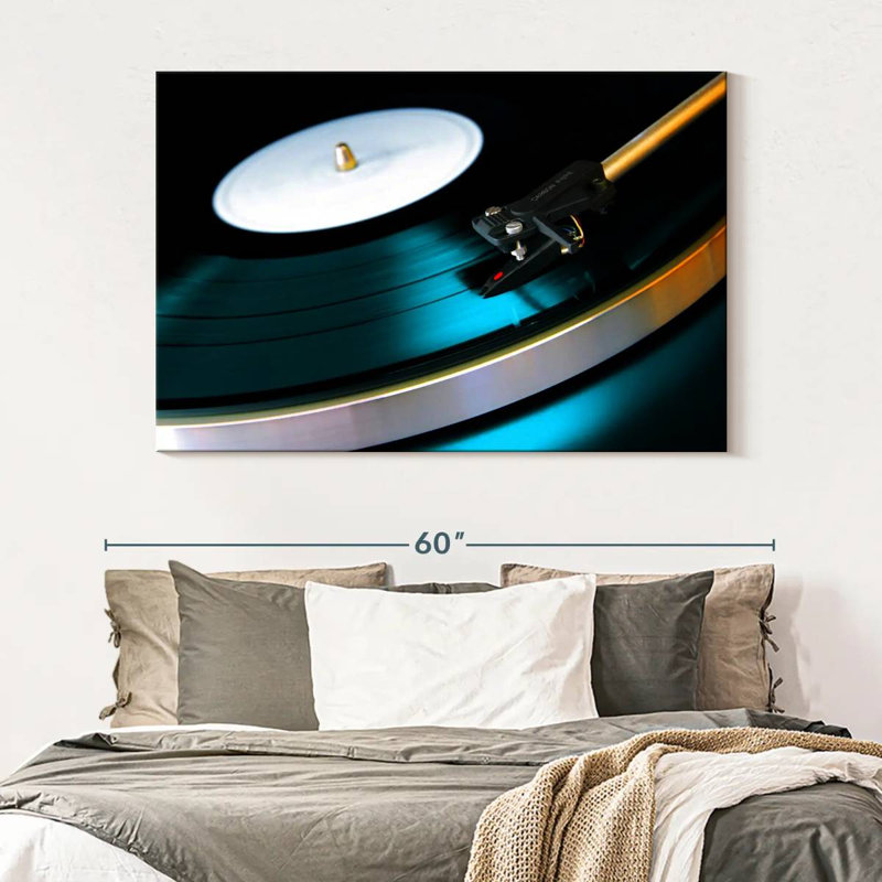 Abarca Playing Vinyl Record, 34" H x 51" W