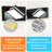Black 6-Light Dimmable LED Vanity Light with 360° Rotatable Lamp Heads for Bathroom, Vanity, Mirror, and Living Room-360312590-360312584