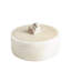Alabaster Round Box w/Rock Finial