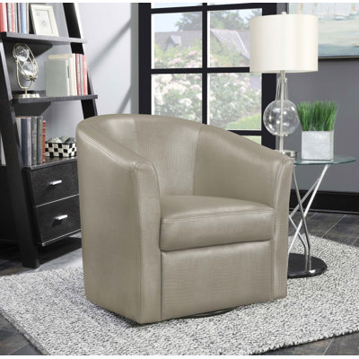 Fauteuil demi-tonneau pivotant de 29,5 po Melvyn