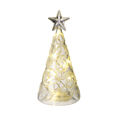 15cm Glass Astrology & Stars Lighted Hanging Figurine Ornament