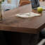Noyer clair + bureau rectangulaire en bois massif noir + fer + acrylique-72764784