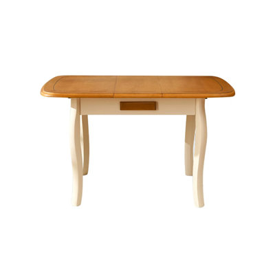 39.37"Modern Minimalist Natural Solid Wood Extendable Folding Dining Table