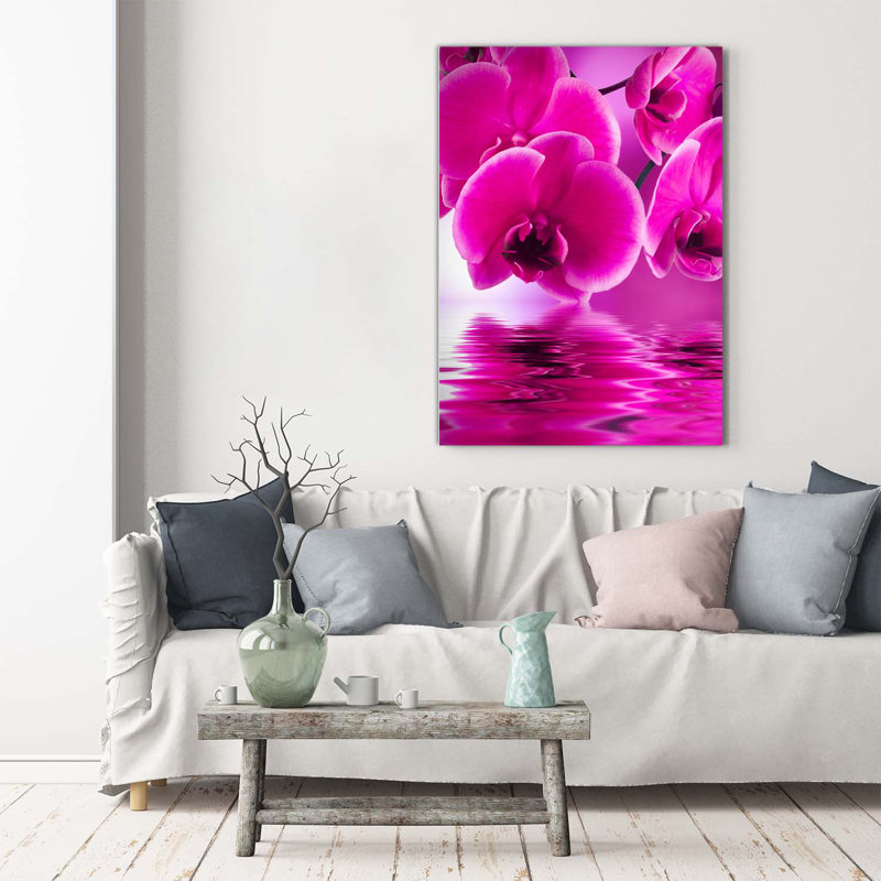 Pink Orchid - Wrapped Canvas Print