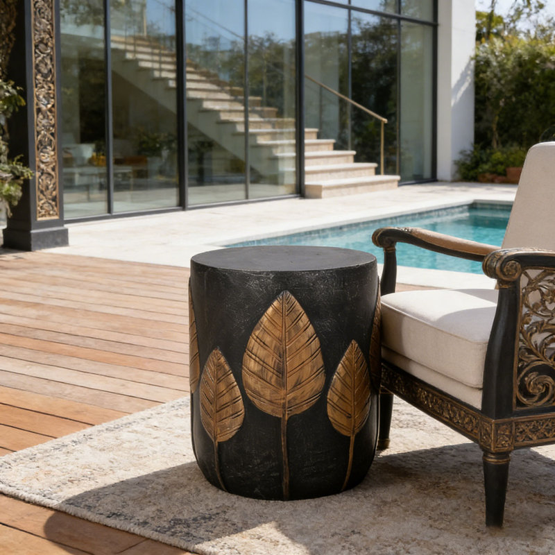 Outdoor LightWeight Concrete Side Table