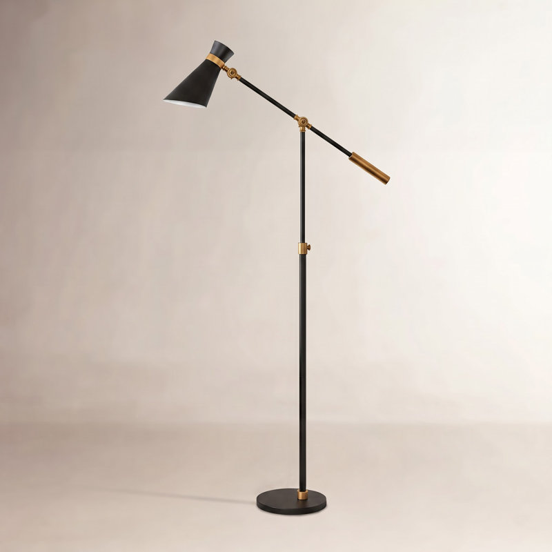 Greenbury 64'' Traditional Floor Lamp, Blackened Bronze