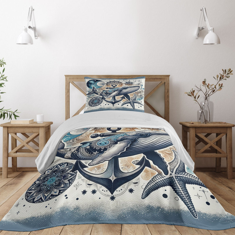 Polyester Coverlet, Twin Coverlet + 1 Standard Shams