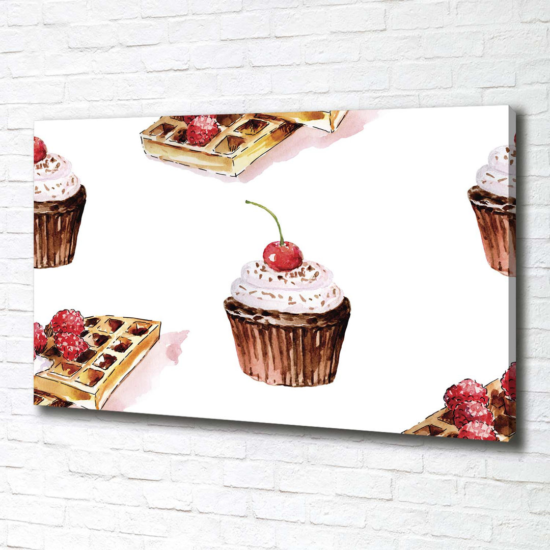 Dessert - Kunstdrucke auf Leinwand - Wrapped Canvas