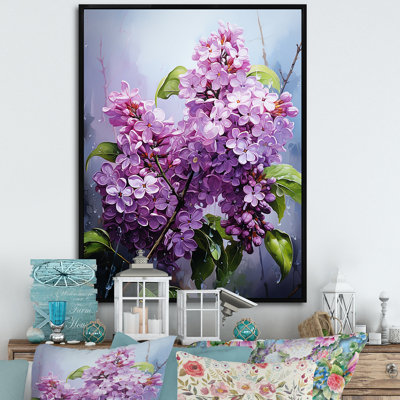 Lilacs Flow Grace III, reproduction d'art sur toile