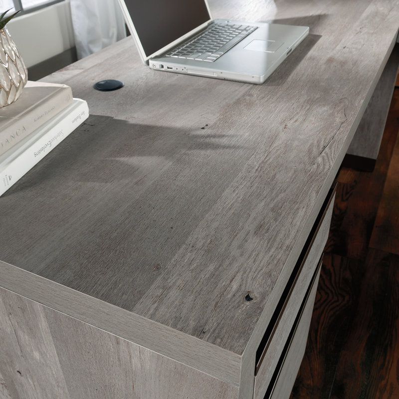 Bureau en L, finition brune