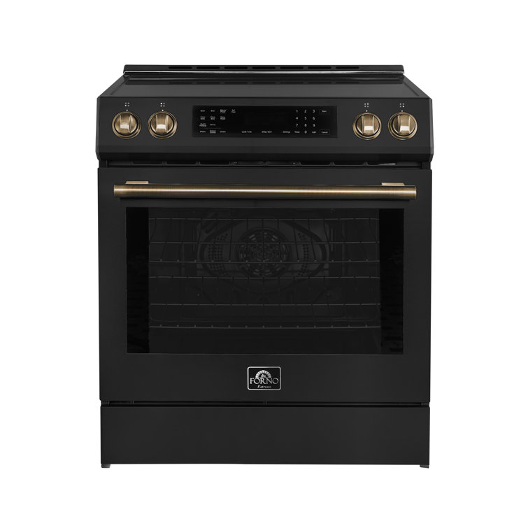 Espresso Donatello 30" Induction Range Slide-in, 4 Elements, 5.0 cu. ft. True Convection Oven