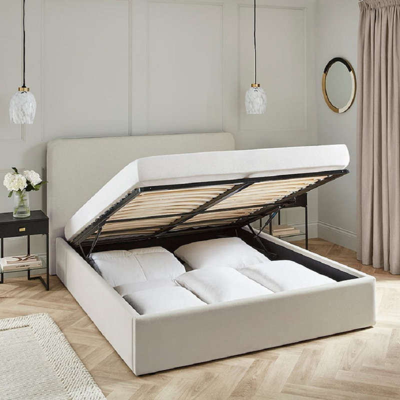 Bendine Upholstered Storage Bed, Double (4'6)