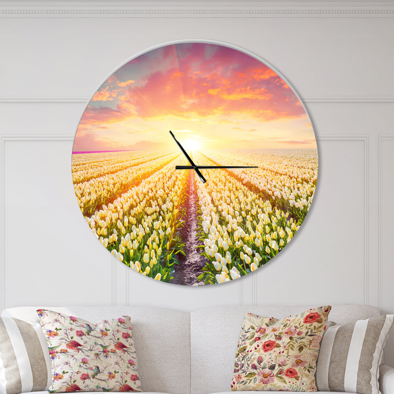 Horloge murale Swigart Farmhouse Designart, Surdimensionné