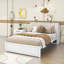 Lit plateforme Arlott avec lit gigogne simple TG, tablettes et lattes-1153140755